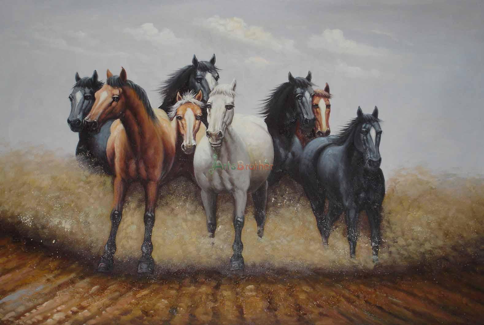 Horses Oil Paintings